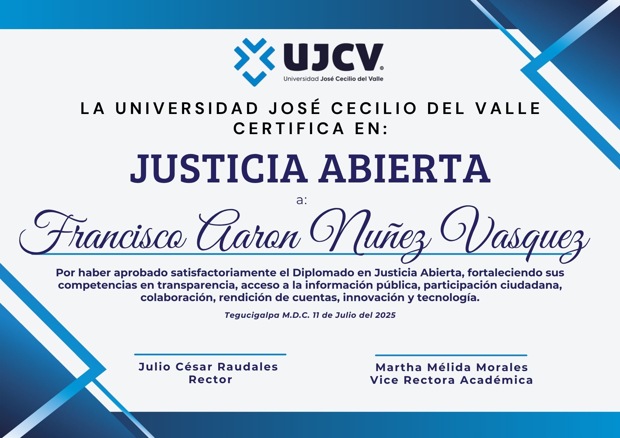 Certificado Francisco Aaron Nuñez Vasquez